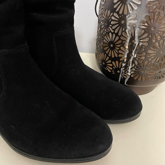 Dixie Women's Black Suede Boots waterproof size 7 - Picture 2 of 6